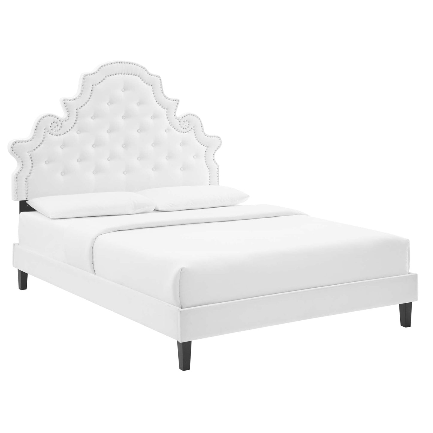 Gwyneth And Tufted Performance Velvet Bed