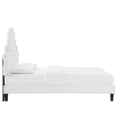 Gwyneth And Tufted Performance Velvet Bed