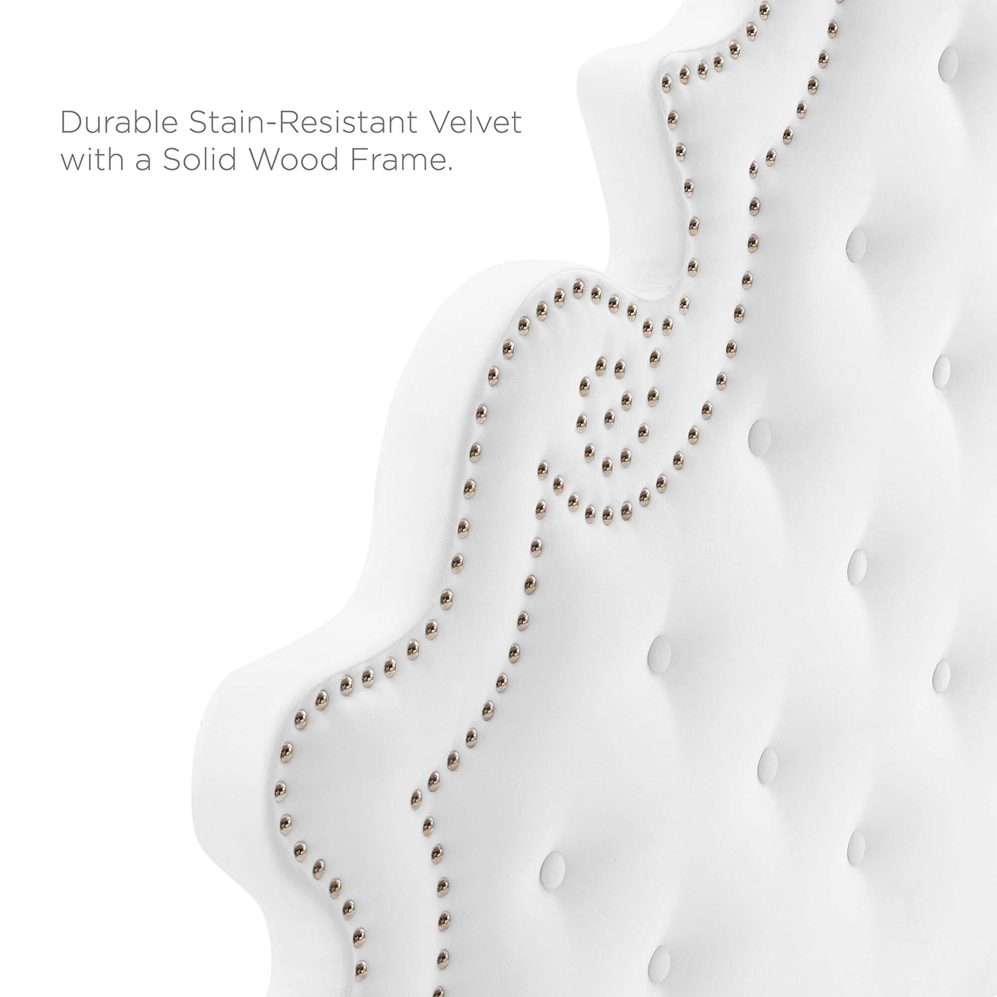 Gwyneth And Tufted Performance Velvet Bed