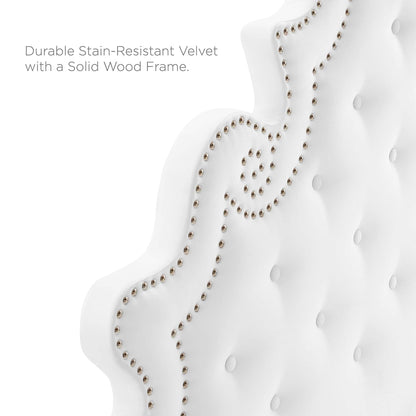 Gwyneth And Tufted Performance Velvet Bed