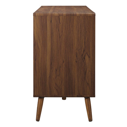 Transmit 60-inch 6-drawer dresser in walnut wood finish with mid-century legs HouseOfZazla on Tampa Home & Garden Store