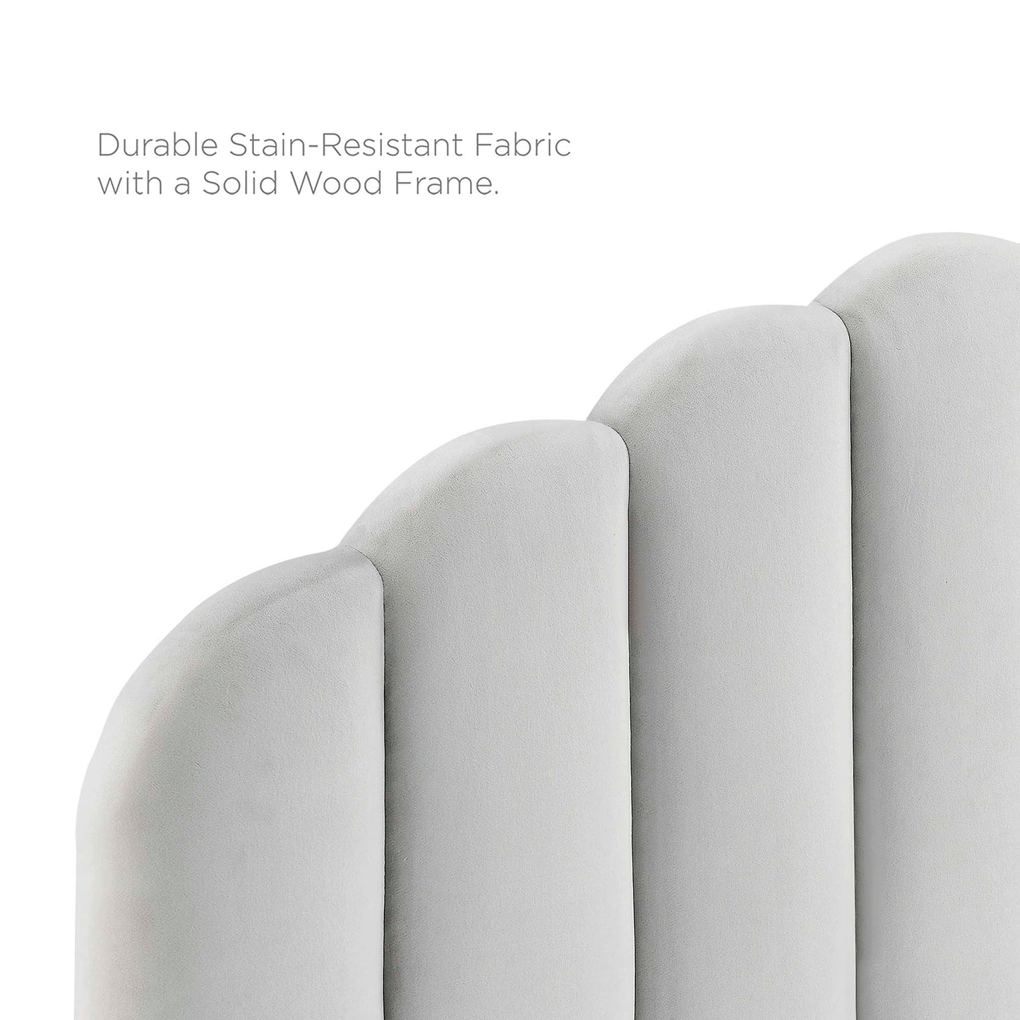 Daisy Performance Velvet Bed and Channel Tufted