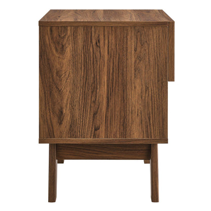 Soma 1-Drawer Nightstand by Modway walnut wood grain finish with clean rectangular silhouette on Tampa Home & Garden Store