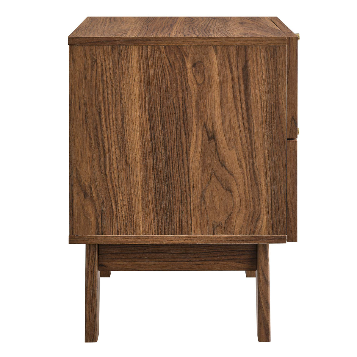 Soma 2-Drawer Nightstand by Modway, walnut woodgrain finish with two drawers on Tampa Home & Garden Store