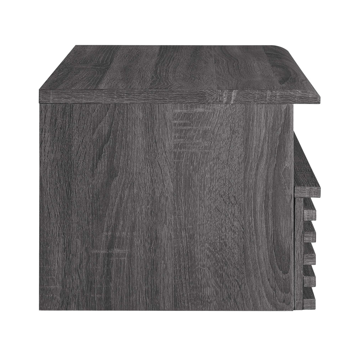 Render Wall-Mount Nightstand in dark wood grain finish with a subtle stepped edge on Tampa Home & Garden Store