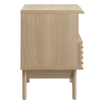 Render Nightstand by Modway in oak finish with natural wood grain bedside table on Tampa Home & Garden Store