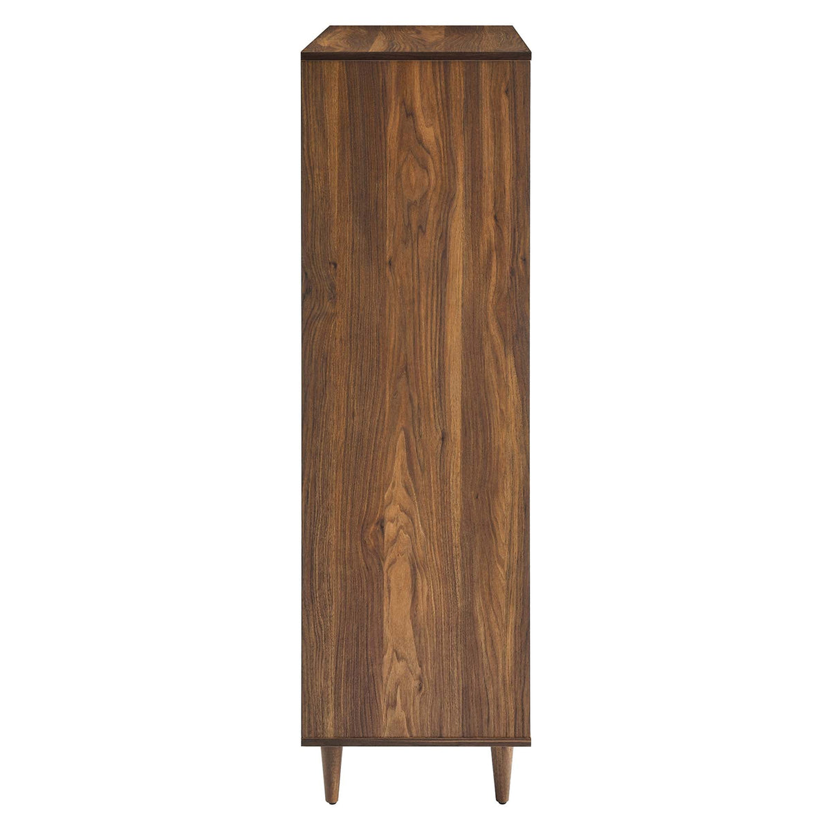 Vespera 5-Drawer Chest by Modway in walnut wood finish with tapered mid-century legs on Tampa Home & Garden Store