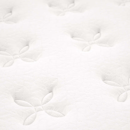 Modway Jenna twin innerspring foam narrow mattress in white quilted cover with leaf motif on Tampa Home & Garden Store