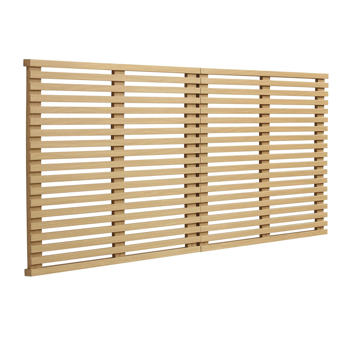 Render Wall Mount King Headboard by Modway in natural wood slat design on Tampa Home & Garden Store