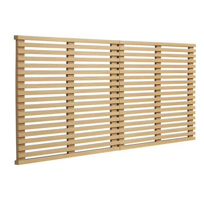 Render Wall Mount King Headboard by Modway in natural wood slat design on Tampa Home & Garden Store