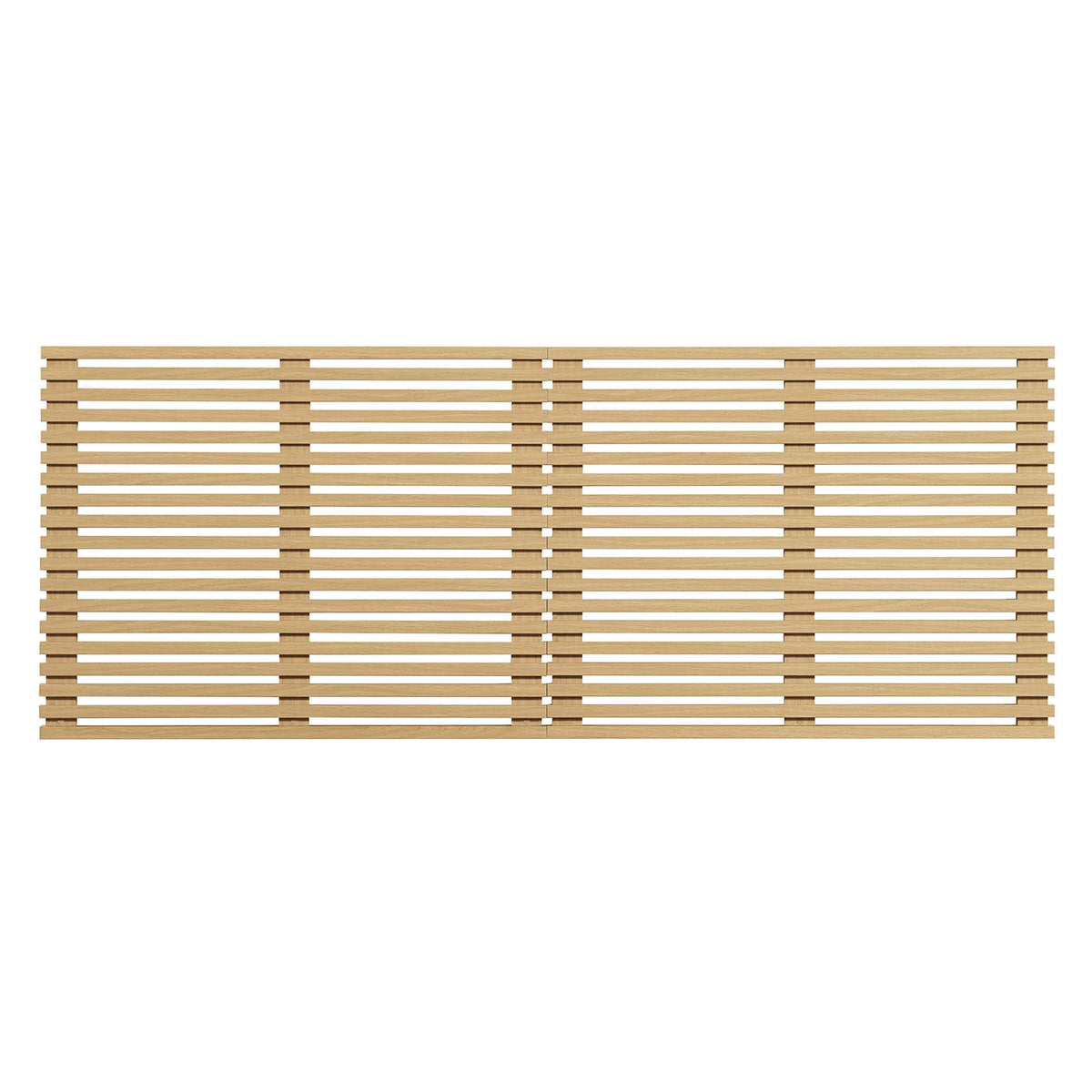 Render Wall Mount King Headboard by Modway, natural wood slat panel for king bed on Tampa Home & Garden Store