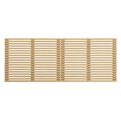 Render Wall Mount King Headboard by Modway, natural wood slat panel for king bed on Tampa Home & Garden Store