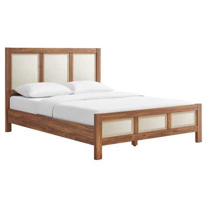Capri Queen Platform Bed by Modway Wood Grain