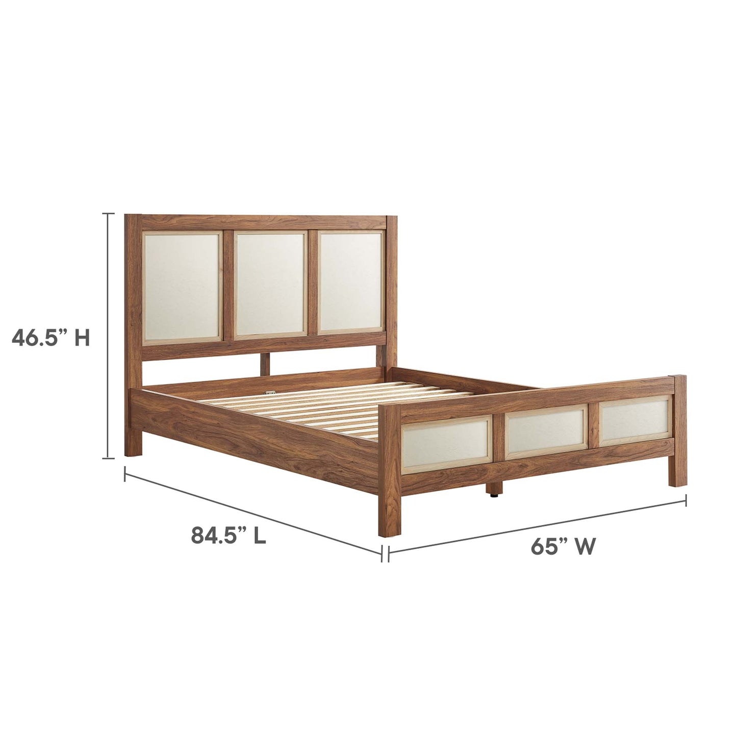 Capri Queen Platform Bed by Modway Wood Grain