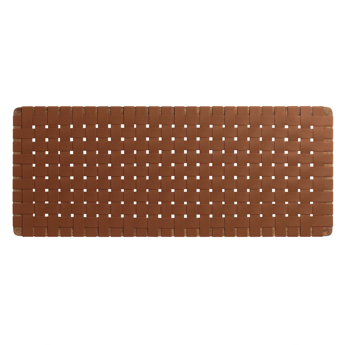 Sparta Weave vegan leather full headboard Walnut Brown by Modway on Tampa Home & Garden Store