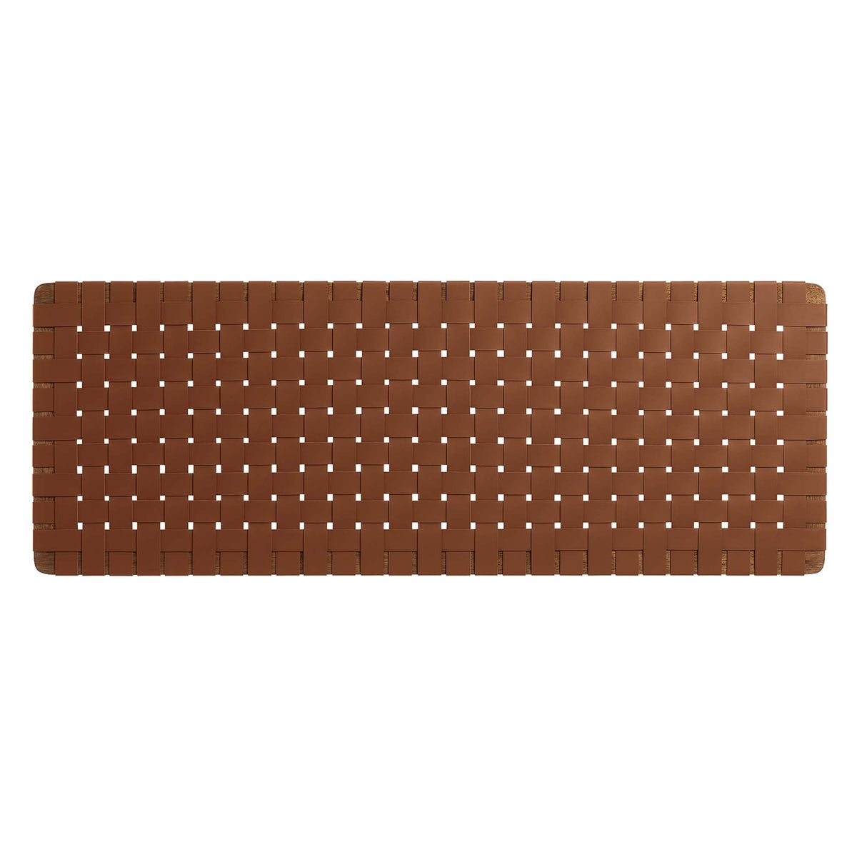 Sparta vegan leather weave queen headboard by Modway, brown vegan leather finish on Tampa Home & Garden Store