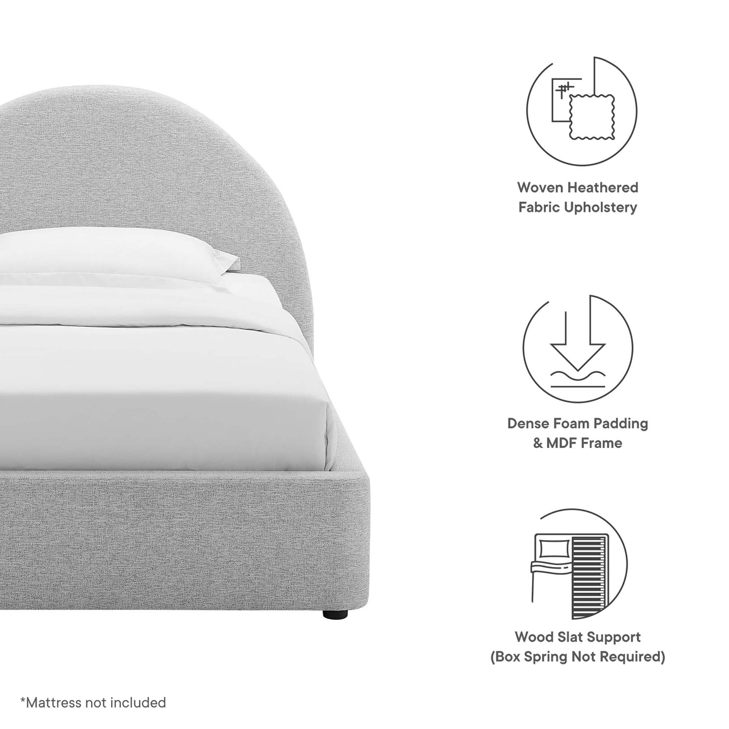Modway The Resort Arched Twin Platform Bed