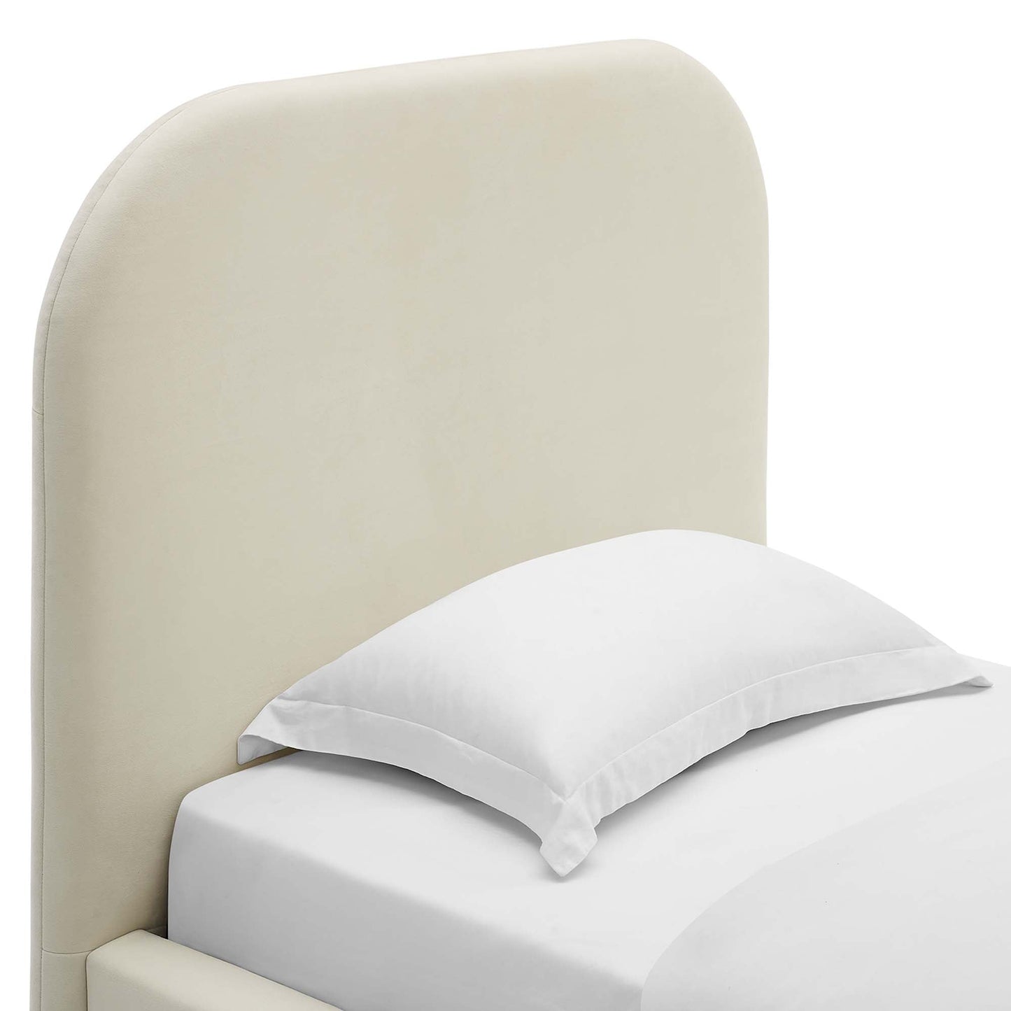 Modway Keynote Curved Performance Velvet Twin Bed