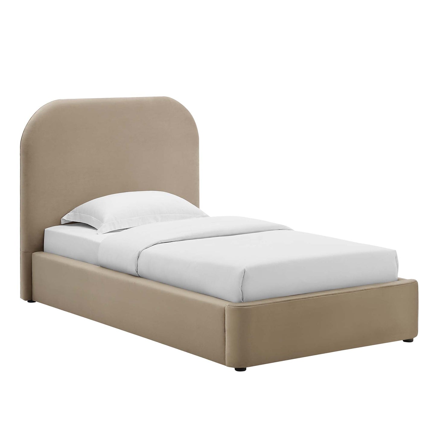 Modway Keynote Curved Performance Velvet Twin Bed