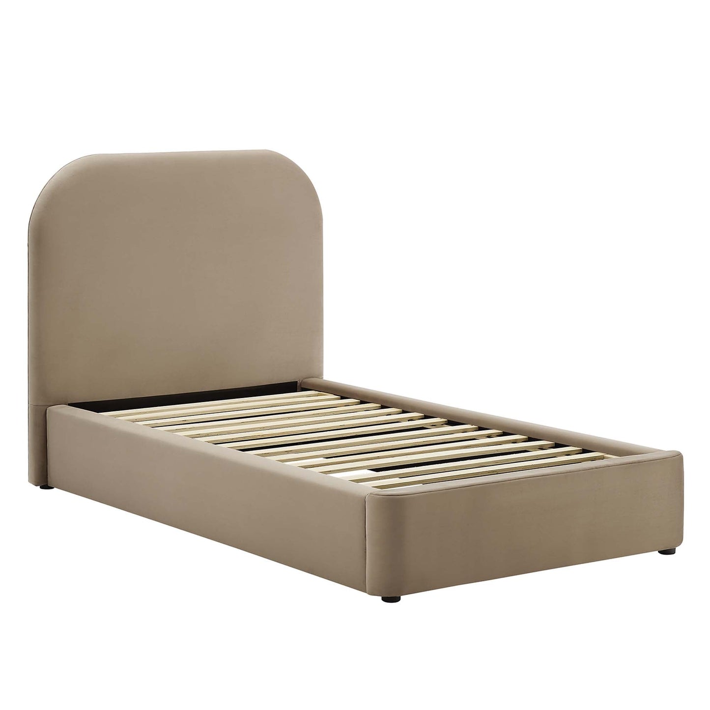 Modway Keynote Curved Performance Velvet Twin Bed