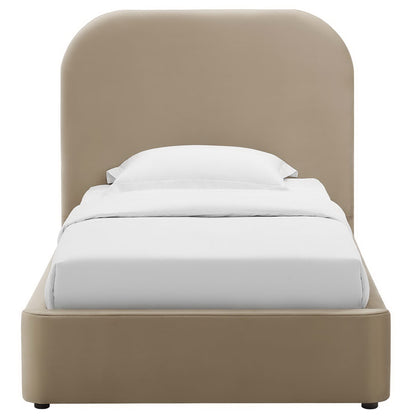 Modway Keynote Curved Performance Velvet Twin Bed