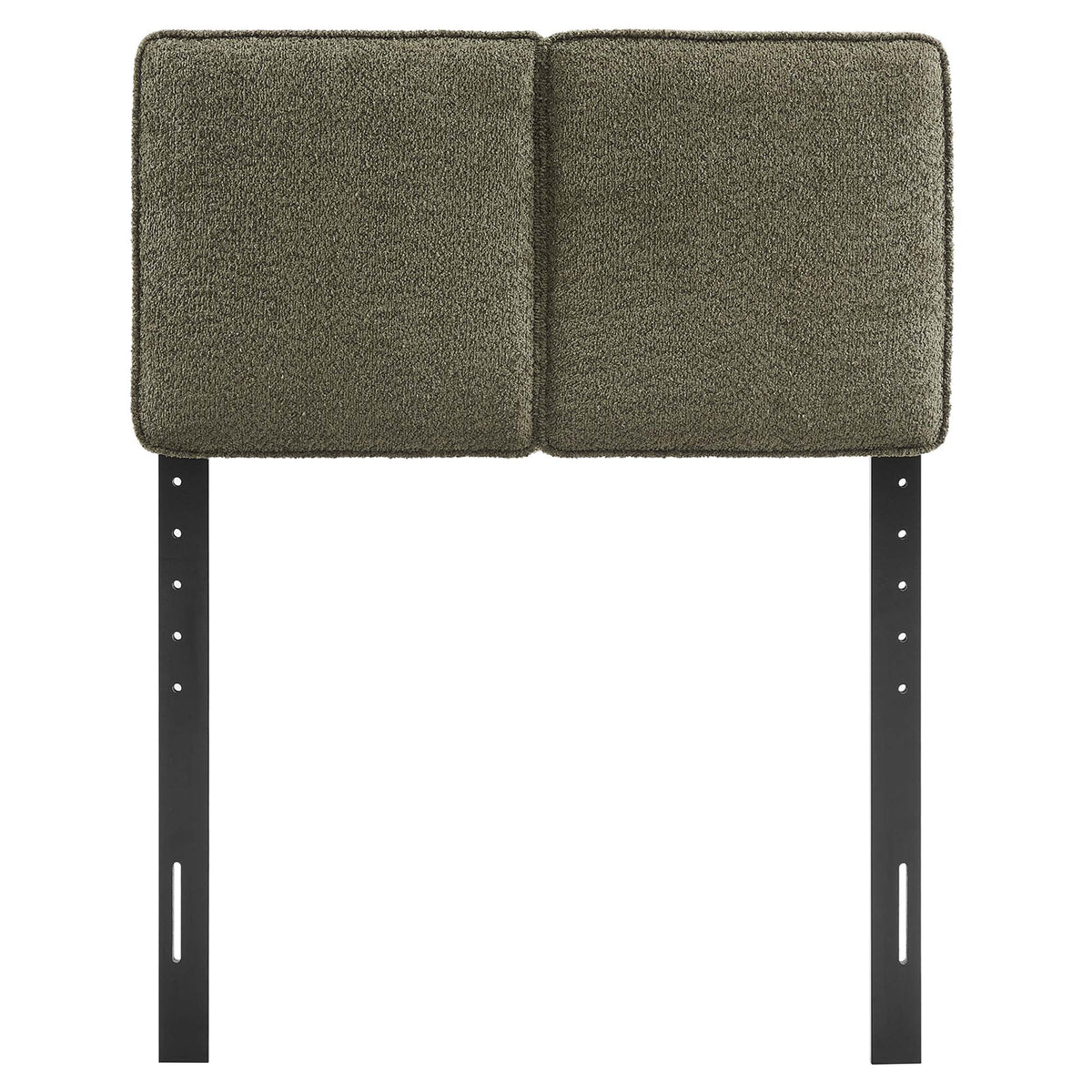 Lindee Boucle Twin Headboard by Modway; brown boucle fabric, 2-panel headboard with legs on Tampa Home & Garden Store