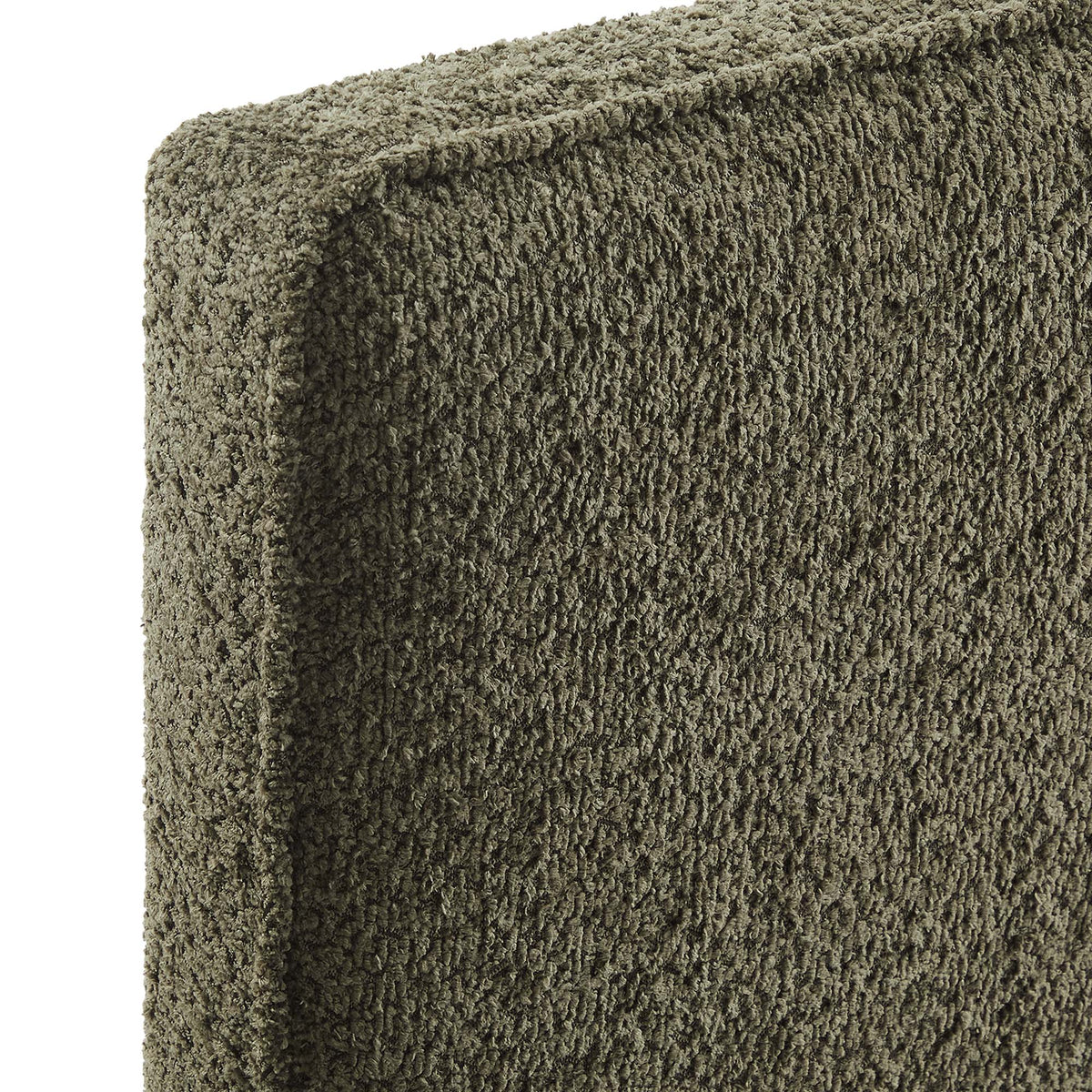 Lindee Boucle Fabric Headboard close-up in taupe boucle fabric by Modway on Tampa Home & Garden Store