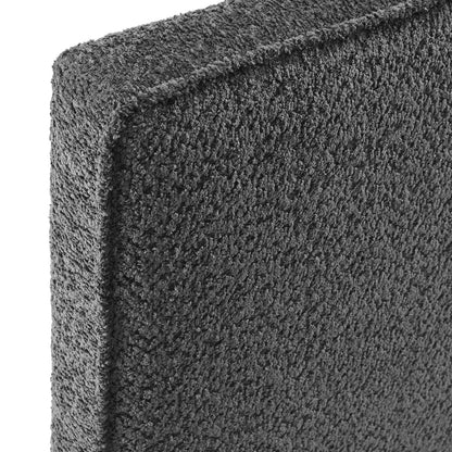 Lindee Boucle Fabric Headboard in charcoal gray textured boucle by Modway on Tampa Home & Garden Store