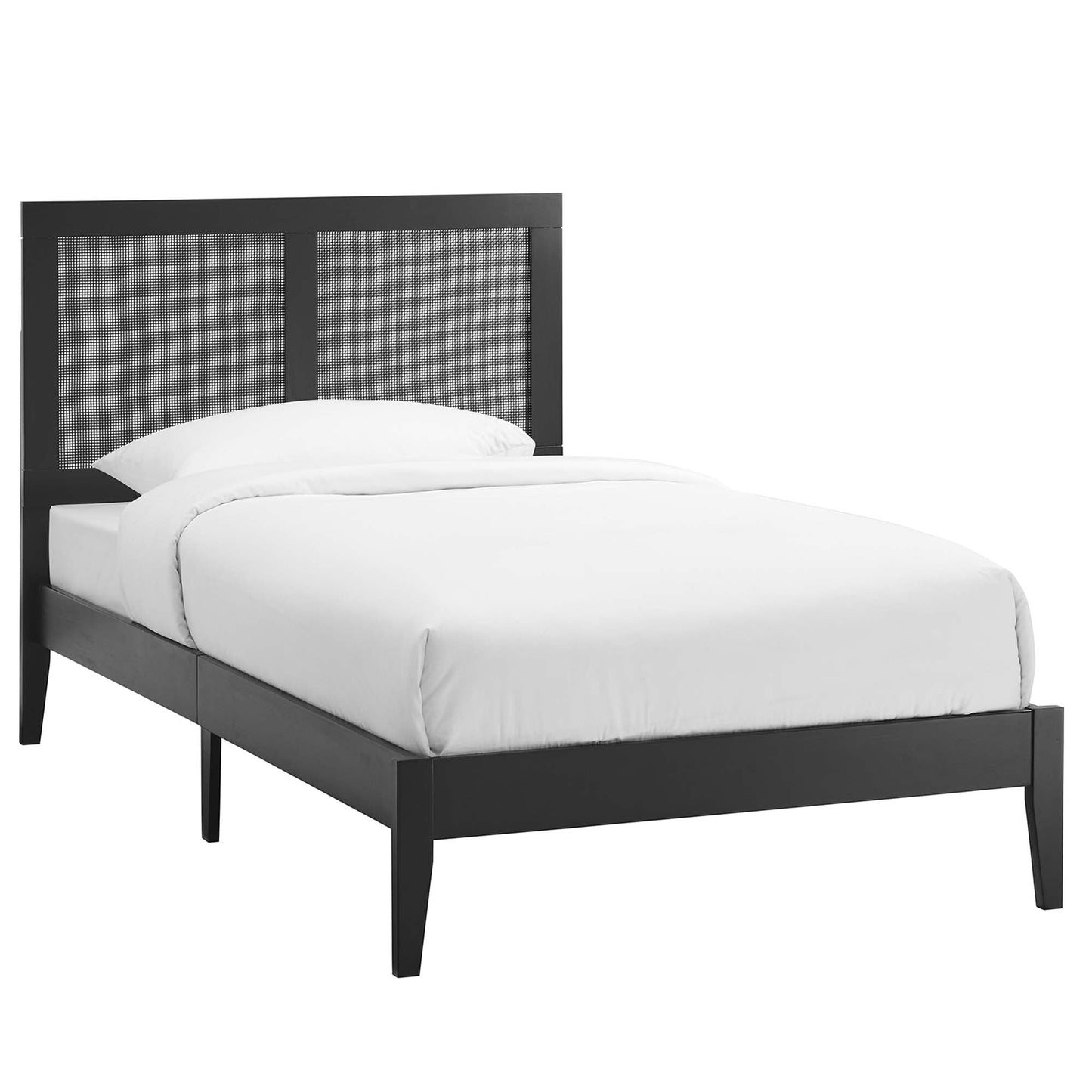 Sirocco Rattan Wood Twin Platform Bed by Modway