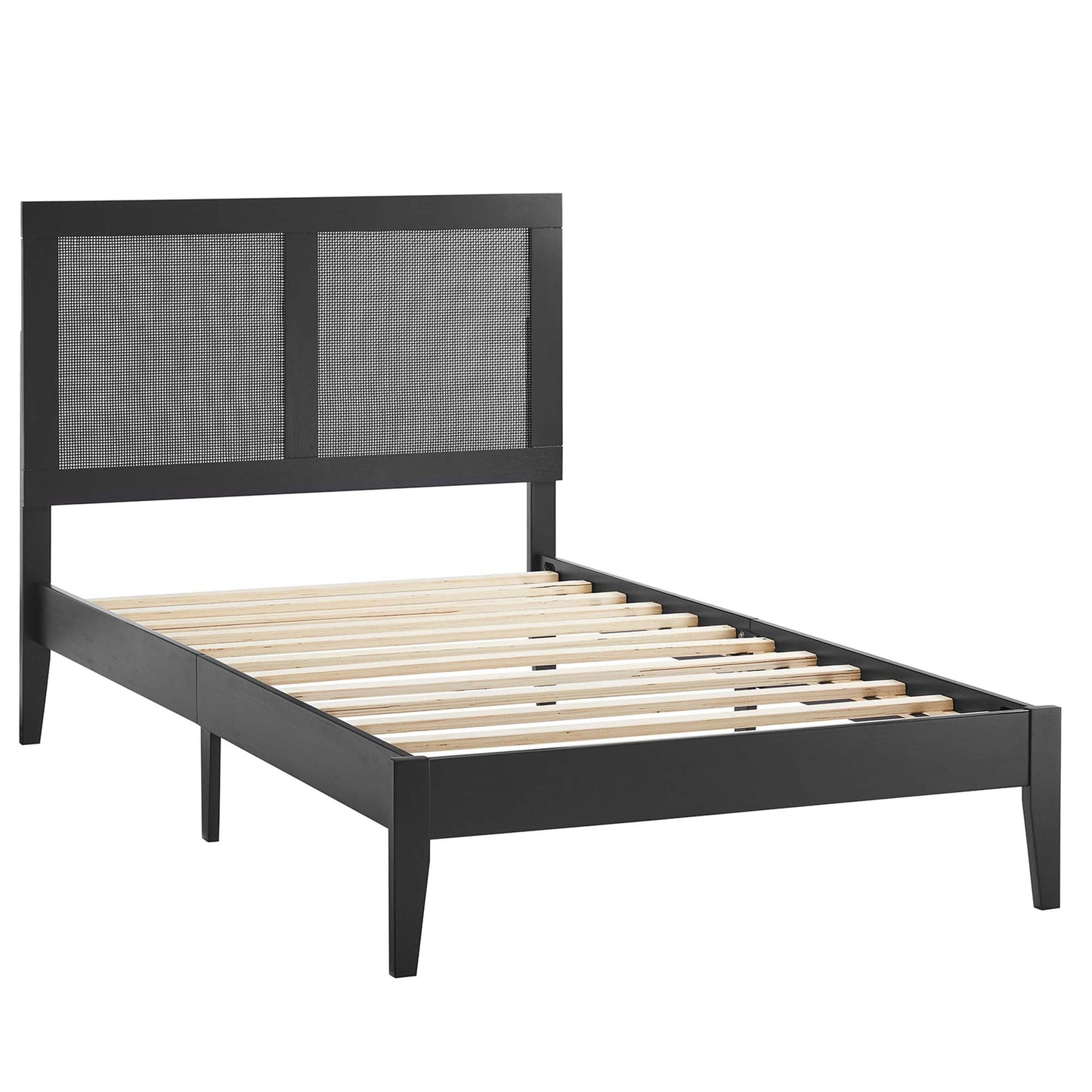 Sirocco Rattan Wood Twin Platform Bed by Modway