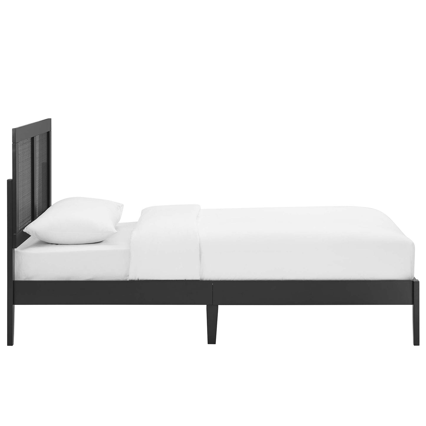 Sirocco Rattan Wood Twin Platform Bed by Modway
