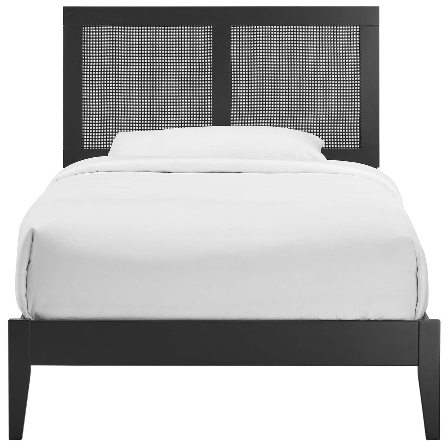 Sirocco Rattan Wood Twin Platform Bed by Modway