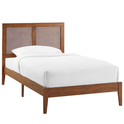 Sirocco Rattan Wood Twin Platform Bed by Modway