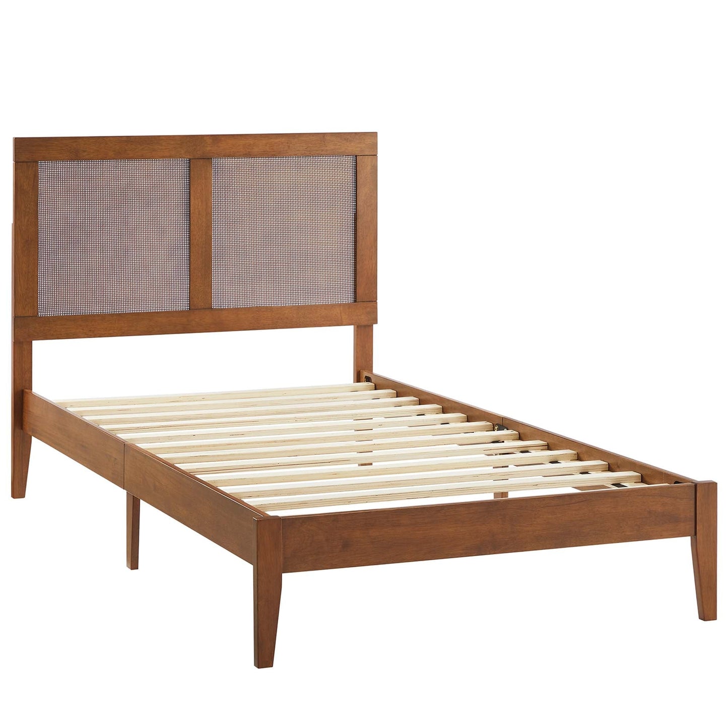 Sirocco Rattan Wood Twin Platform Bed by Modway