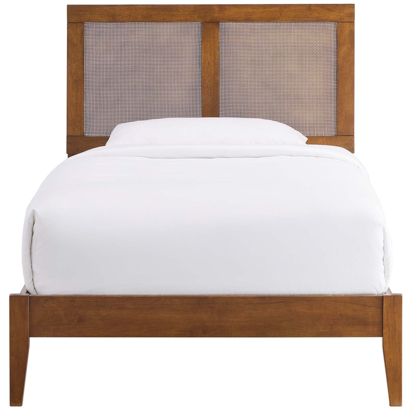 Sirocco Rattan Wood Twin Platform Bed by Modway