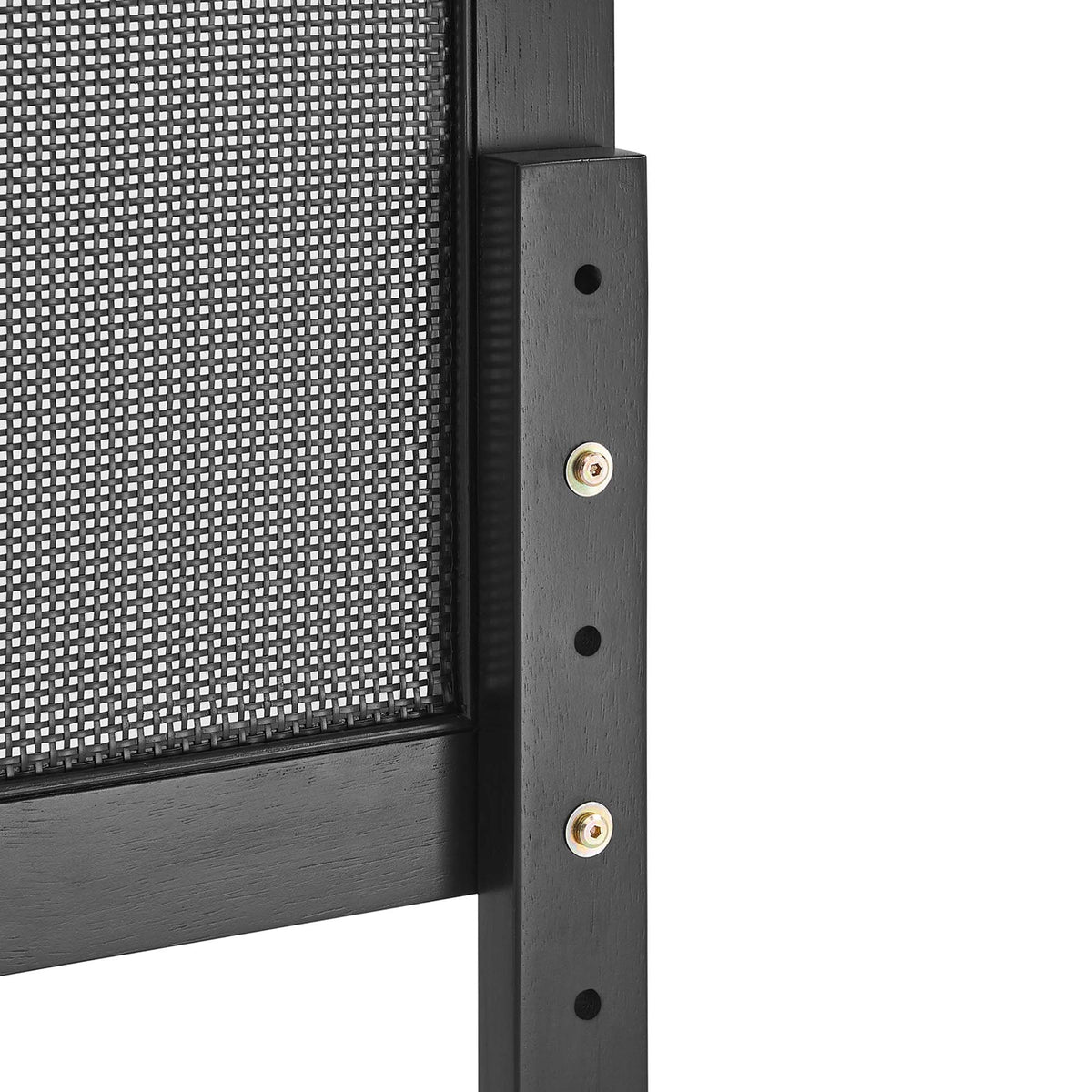 Sirocco Rattan and Wood Platform Bed woven rattan panel black wood frame HouseOfZazla on Tampa Home & Garden Store