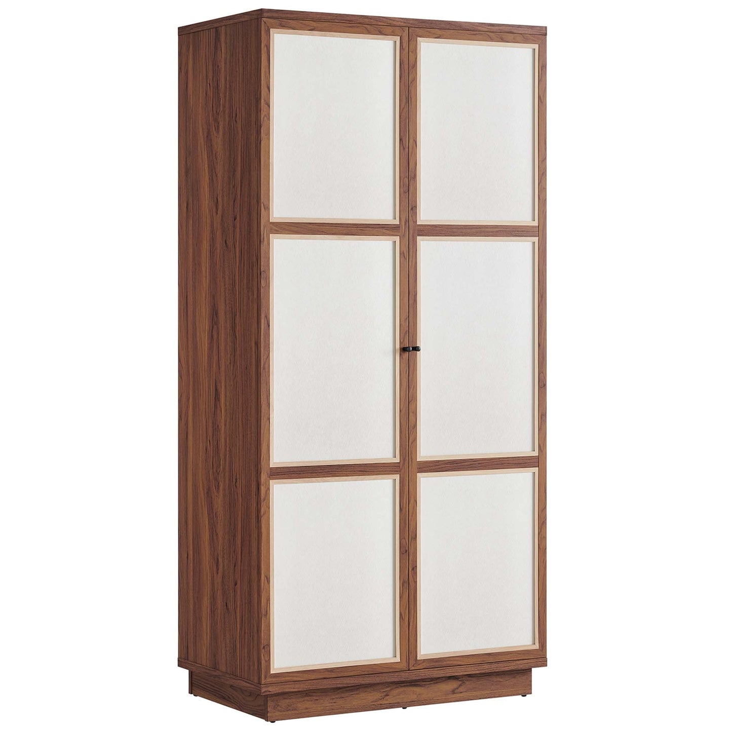 Capri 70in Tall Wood Grain Storage Cabinet