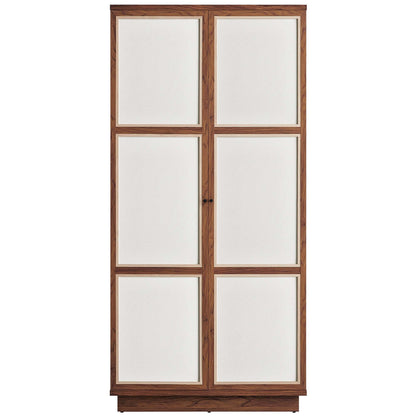 Capri 70in Tall Wood Grain Storage Cabinet