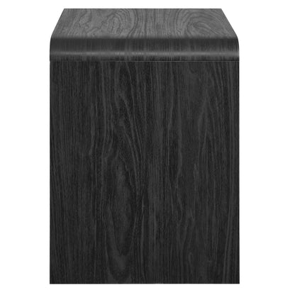 Toscana 1-Drawer Nightstand by Modway in dark wood finish with visible grain on Tampa Home & Garden Store