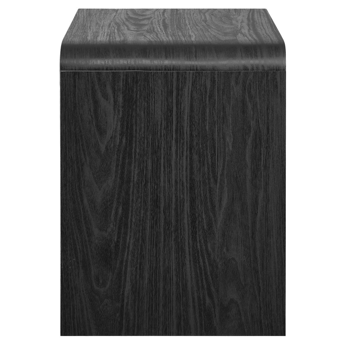 Toscana 2-Drawer Nightstand dark wood finish with curved top edge and two drawers on Tampa Home & Garden Store