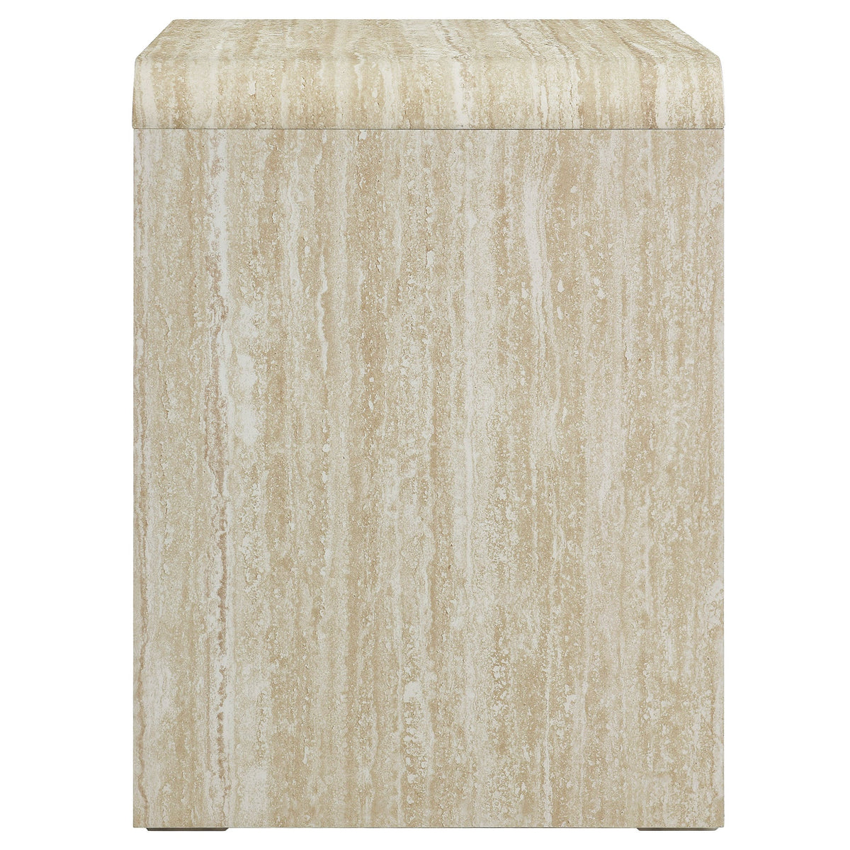 Toscana 2-Drawer Nightstand by Modway in beige travertine finish with stacked drawers on Tampa Home & Garden Store