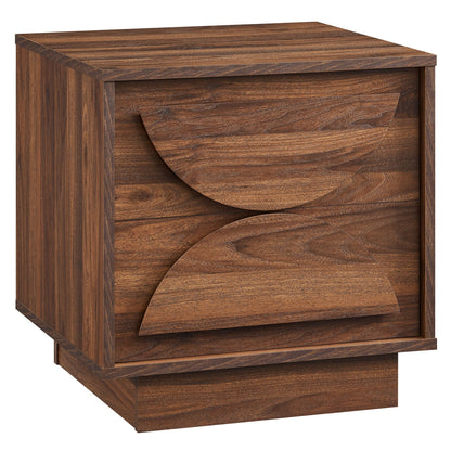Bulwark 2-Drawer Nightstand by Modway in dark walnut veneer on Tampa Home & Garden Store