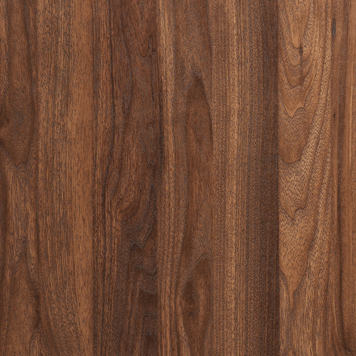Bulwark 6-Drawer dresser wood veneer swatch in rich walnut finish on Tampa Home & Garden Store