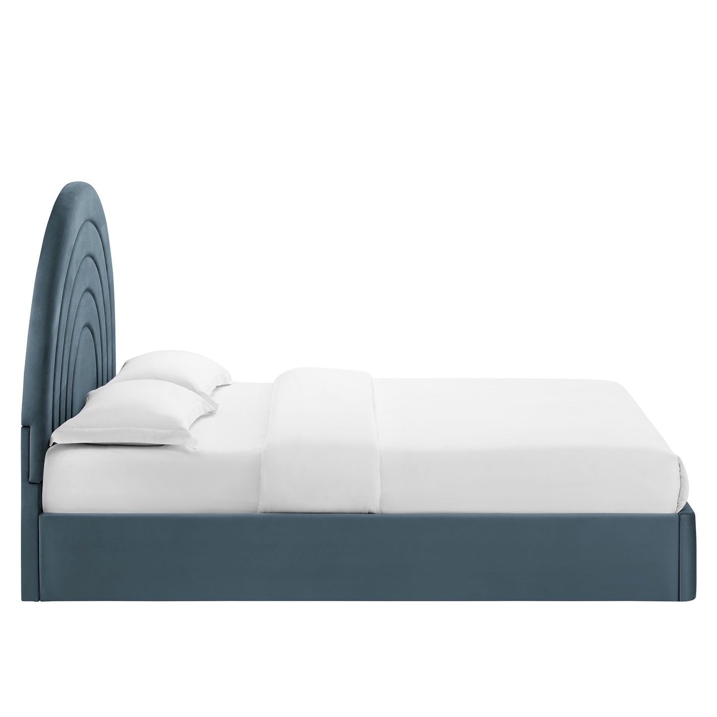 Solana Arched Performance Velvet Queen Bed