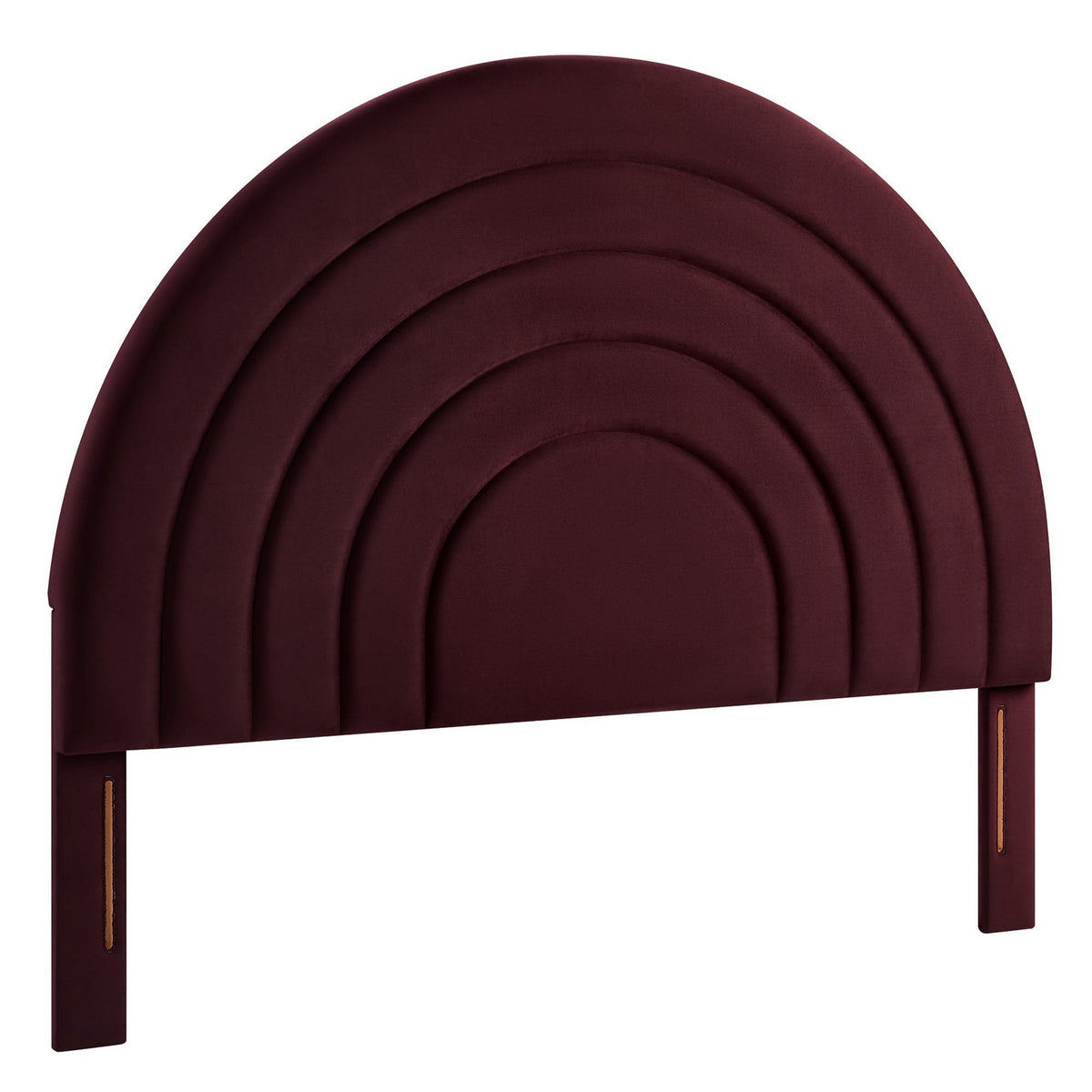 Solana Arched Performance Velvet Headboard by Modway burgundy with curved arches on Tampa Home & Garden Store