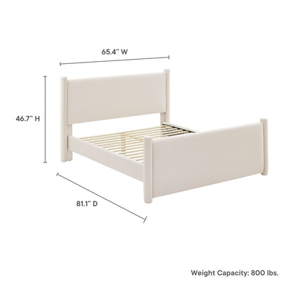 Modway Rael Full Velvet Upholstered Platform Bed