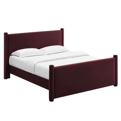 Modway Rael Full Velvet Upholstered Platform Bed