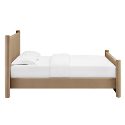 Modway Rael Full Velvet Upholstered Platform Bed