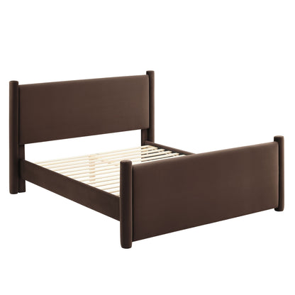 Rael Performance Velvet Queen Bed by Modway