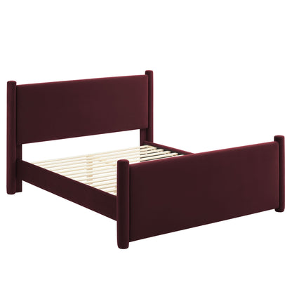 Rael Performance Velvet Queen Bed by Modway